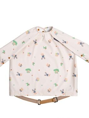 BiBADO Long Sleeve Coverall Weaning Bib George Peppa Pig 6-36 Months Waterproof